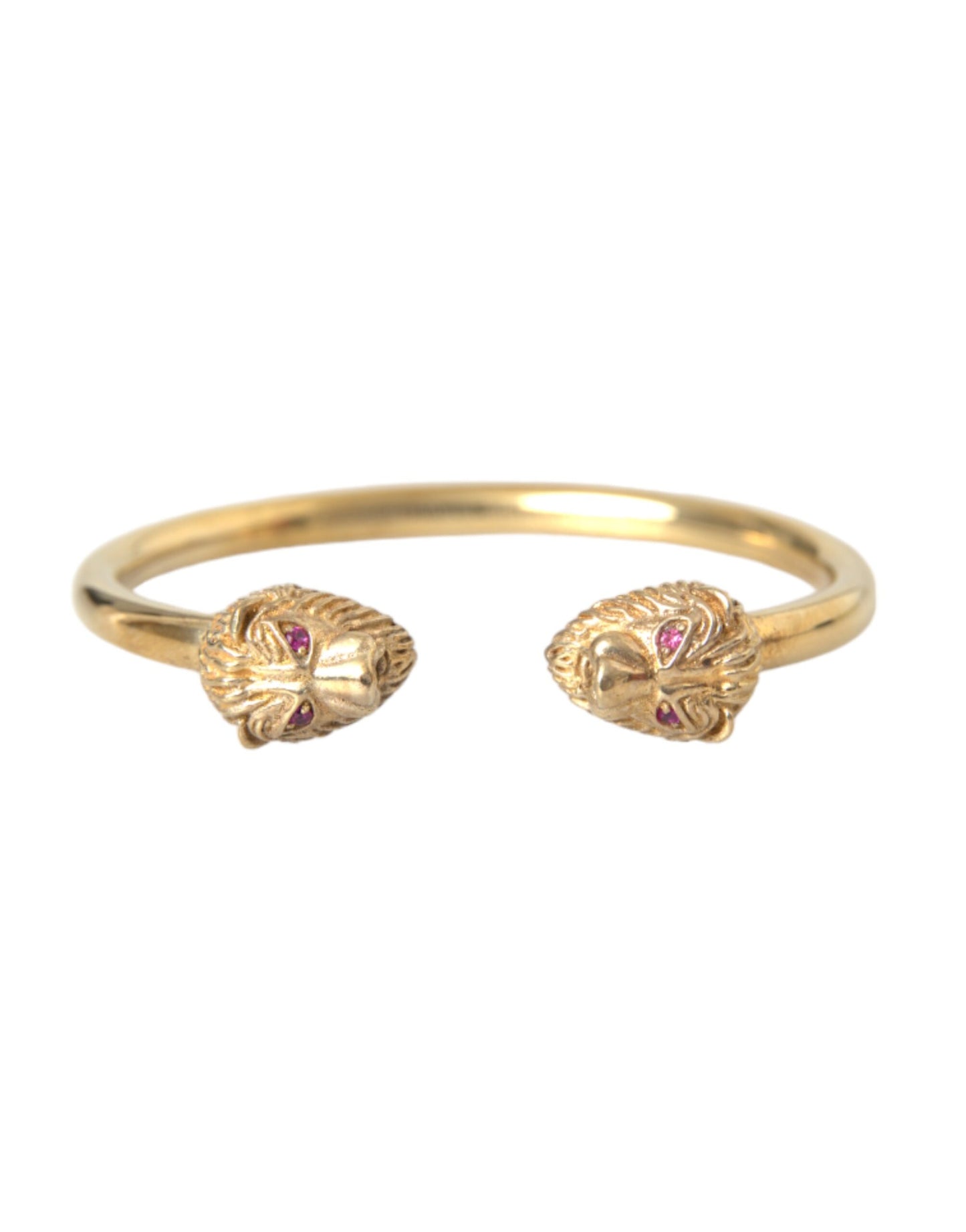 Bracciale rigido Nialaya Gold CZ Lion da donna