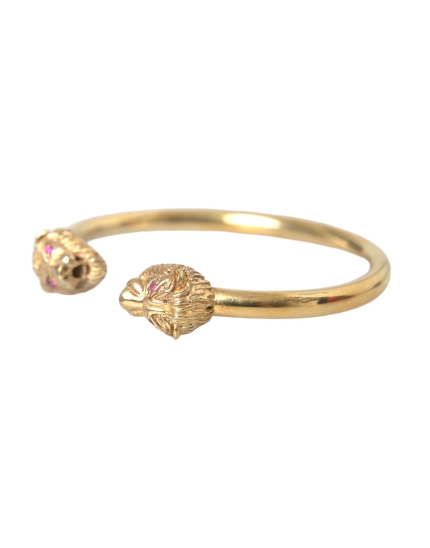 Bracciale rigido Nialaya Gold CZ Lion da donna