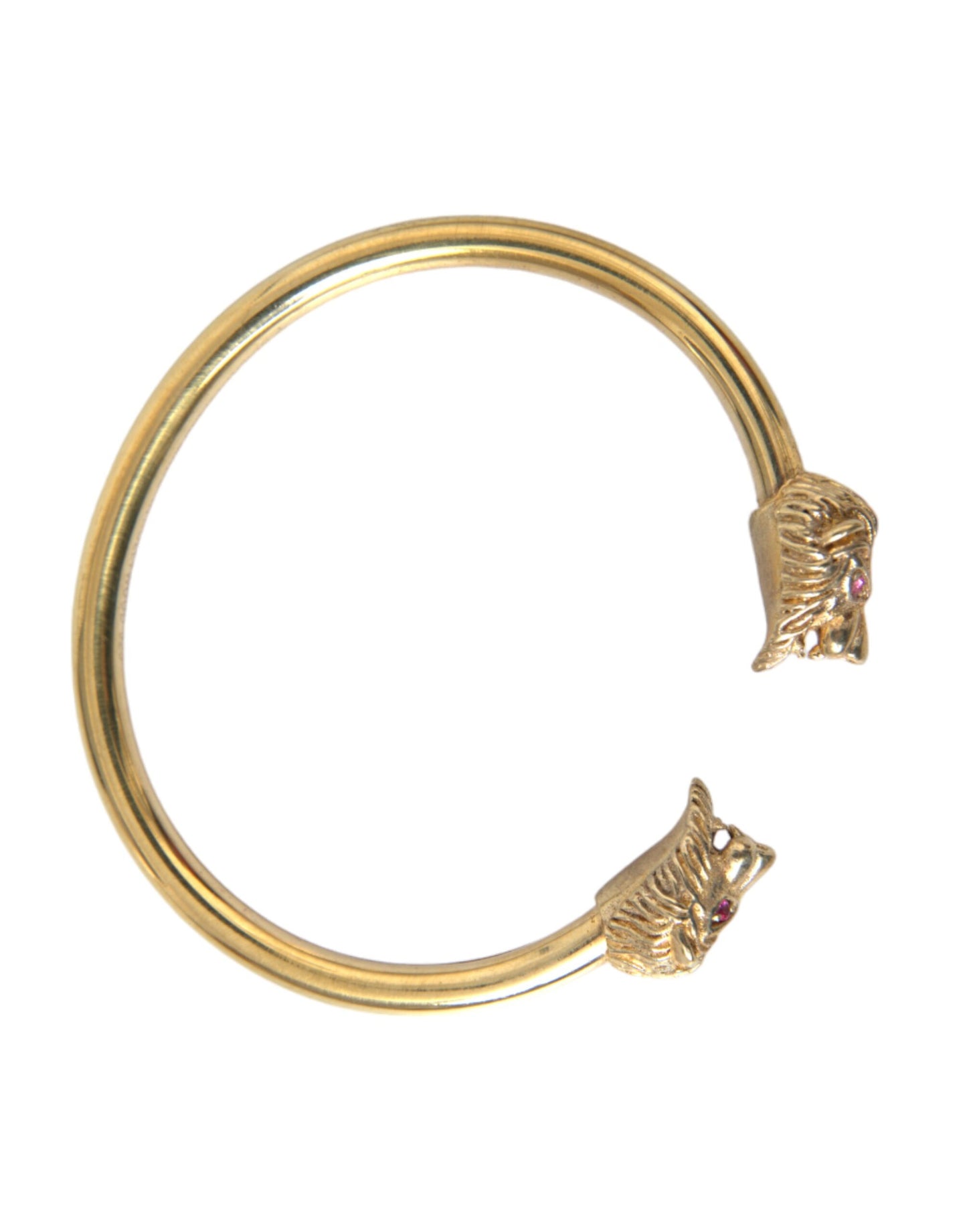 Bracciale rigido Nialaya Gold CZ Lion da donna