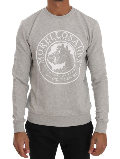 Maglione in cotone girocollo Chic Morellosaurs di Frankie Morello