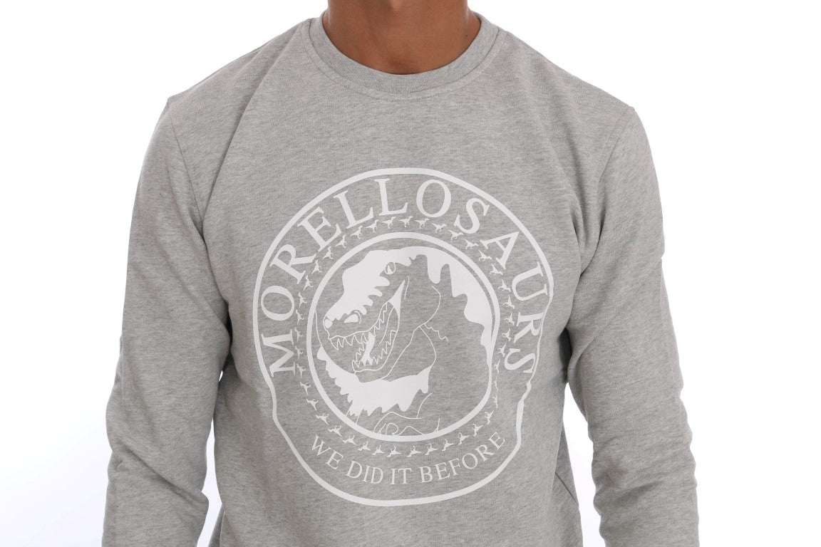 Maglione in cotone girocollo Chic Morellosaurs di Frankie Morello