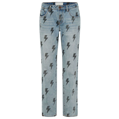 Jeans e pantaloni in cotone azzurro One Teaspoon