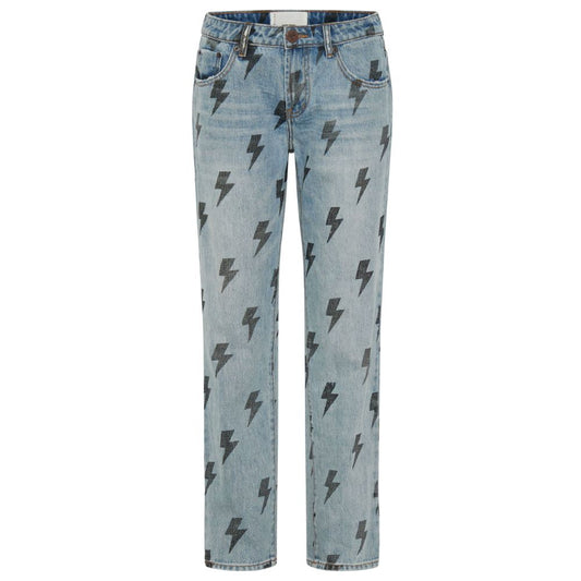 Jeans e pantaloni in cotone azzurro One Teaspoon