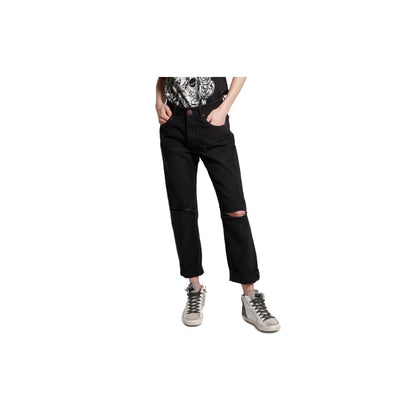 One Teaspoon Black Cotton Jeans & Pant