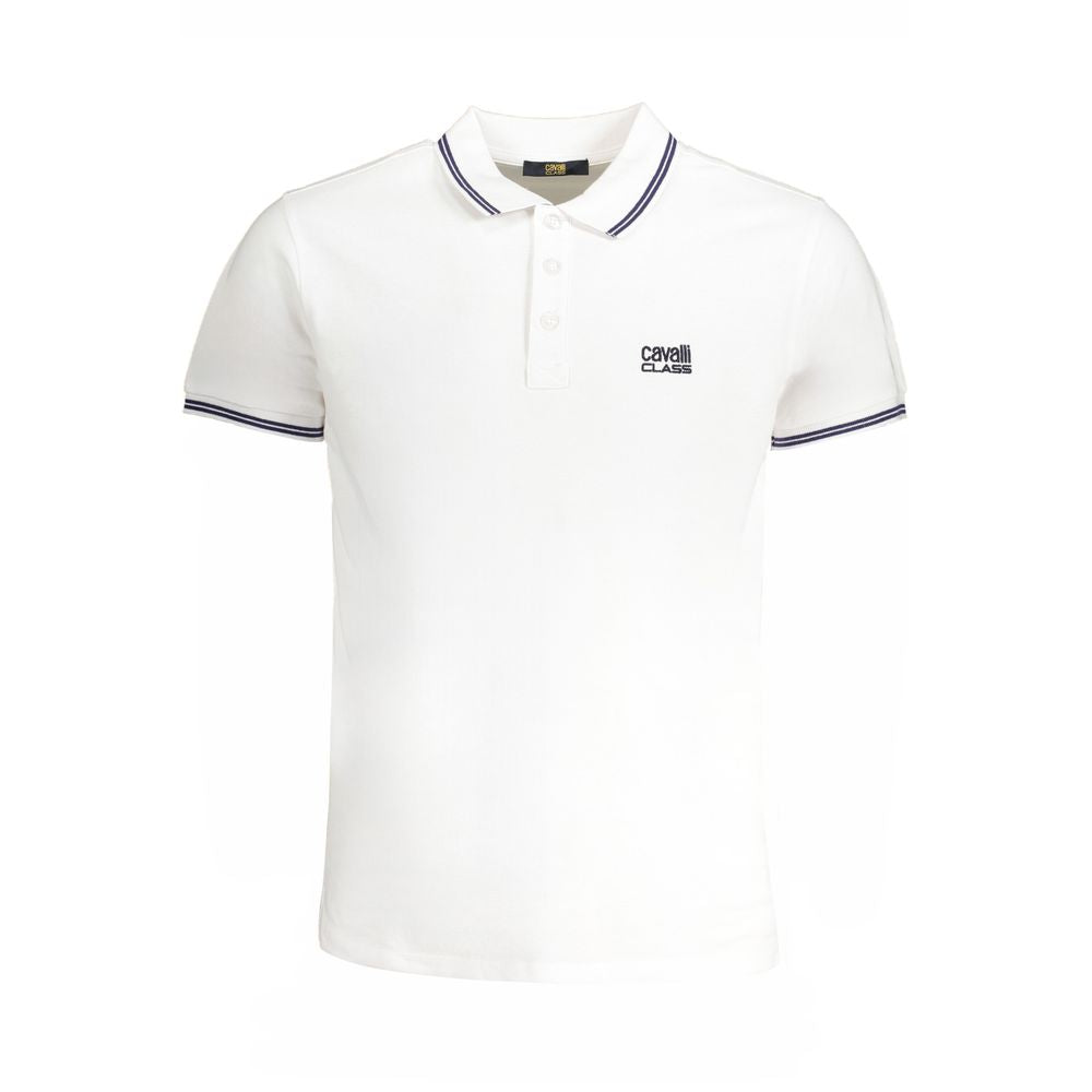 Polo Cavalli Class in cotone bianco