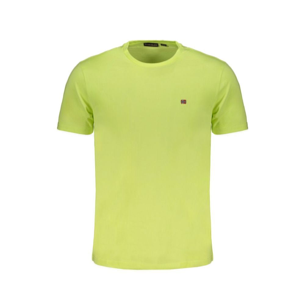 T-shirt Napapijri in cotone giallo