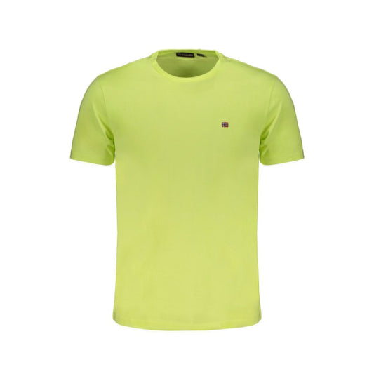 T-shirt Napapijri in cotone giallo