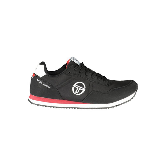 Sergio Tacchini Eleganti sneakers nere con dettagli a contrasto