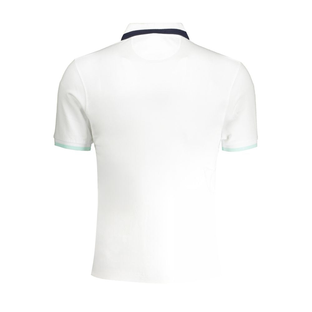 La Martina White Cotton Polo Shirt