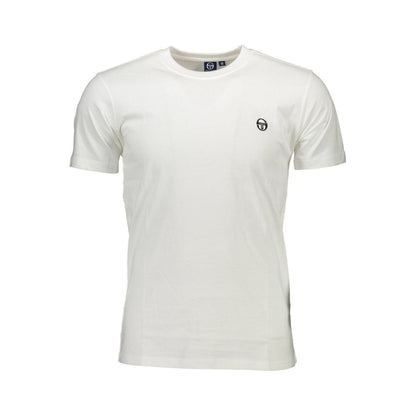 T-shirt bianca in cotone Sergio Tacchini