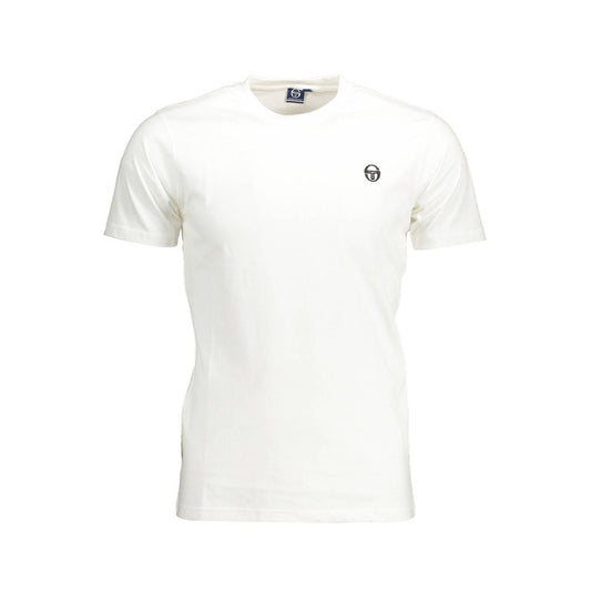 T-shirt bianca in cotone Sergio Tacchini