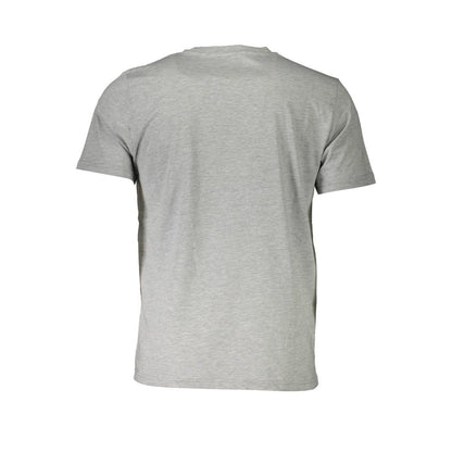 T-shirt in cotone grigio lucido North Sails con stampa iconica