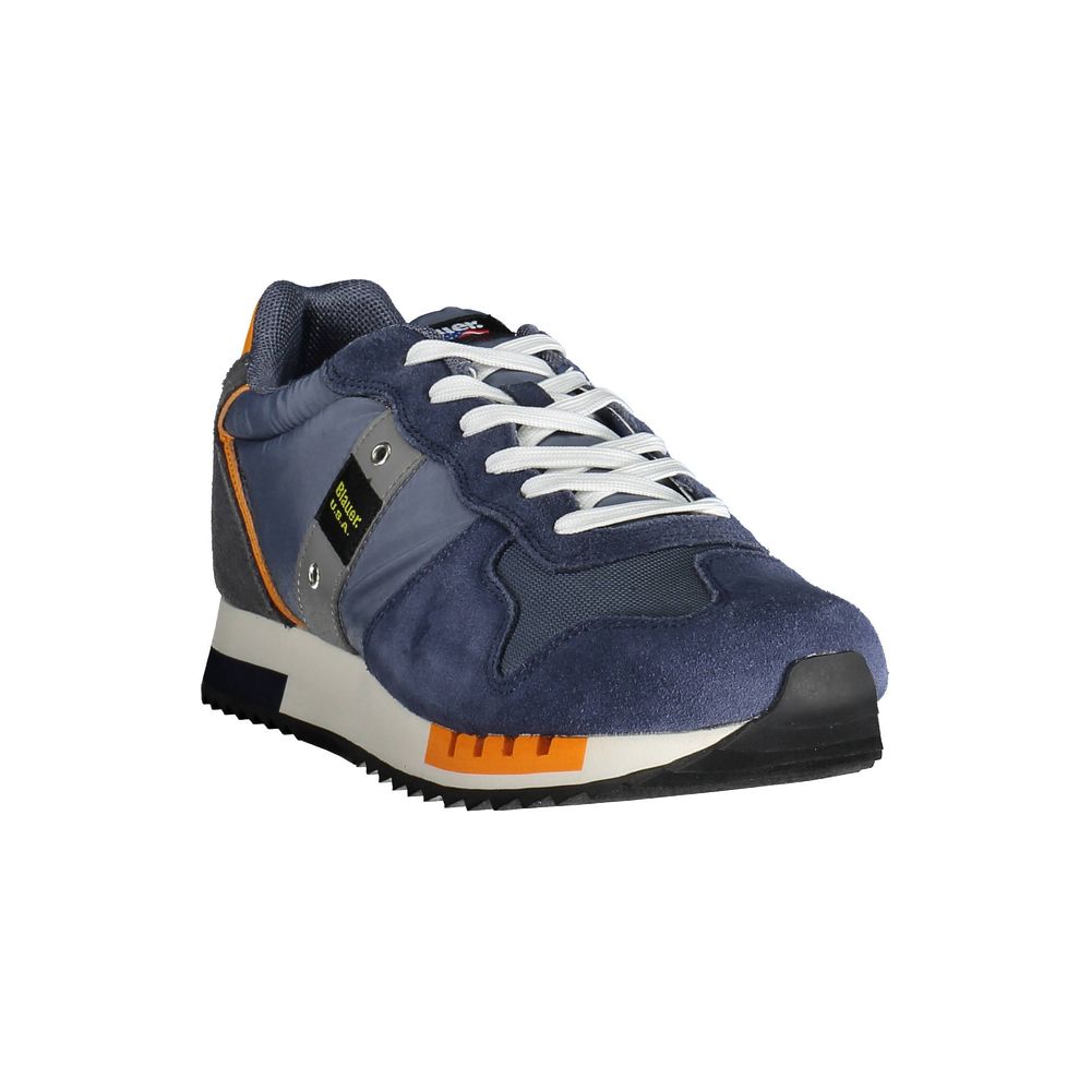 Blauer Eleganti Sneakers Stringate Blu con Dettagli a Contrasto