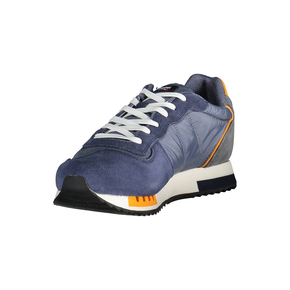 Blauer Eleganti Sneakers Stringate Blu con Dettagli a Contrasto