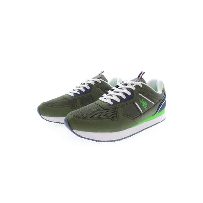 US POLO ASSN. Eleganti sneakers verdi con iconico dettaglio logo