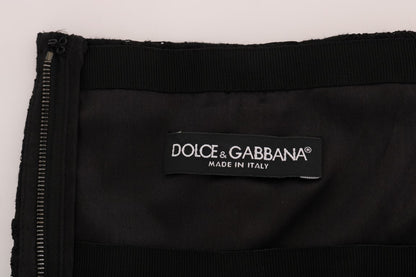 Dolce &amp; Gabbana Minigonna a trapezio elegante in pizzo floreale