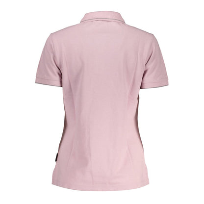 Polo Napapijri Chic Rosa con Dettagli a Contrasto