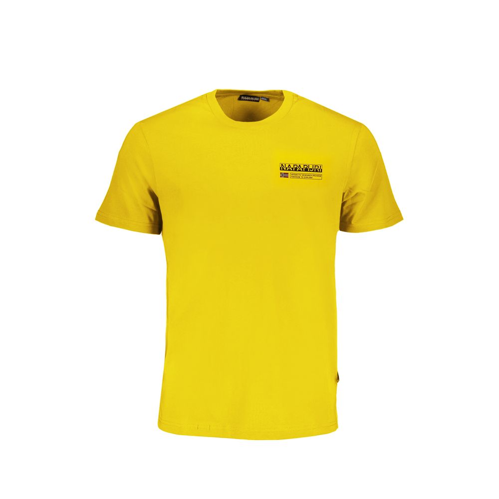 T-shirt Napapijri in cotone giallo