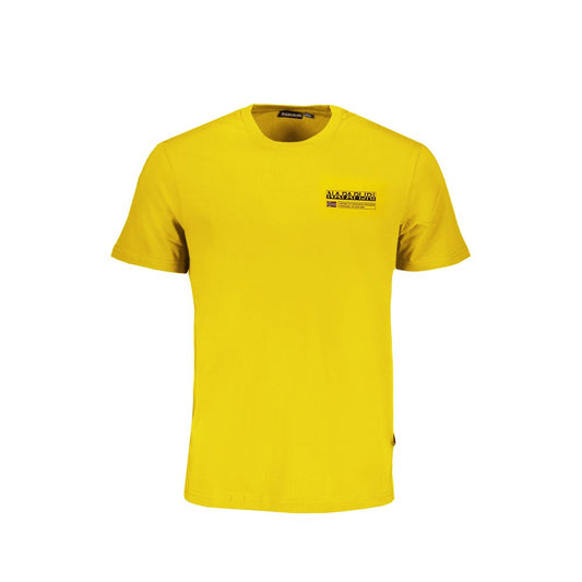 T-shirt Napapijri in cotone giallo