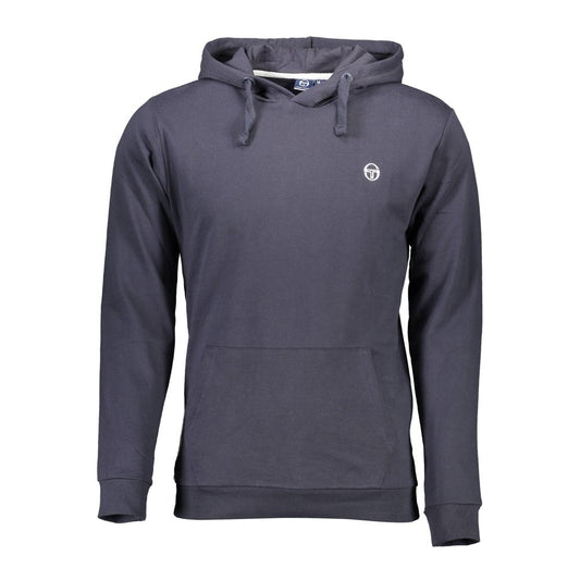 Felpa con cappuccio blu classica Sergio Tacchini