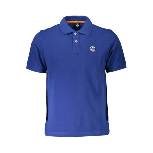 Polo North Sails Chic Blue Cotton con dettaglio logo