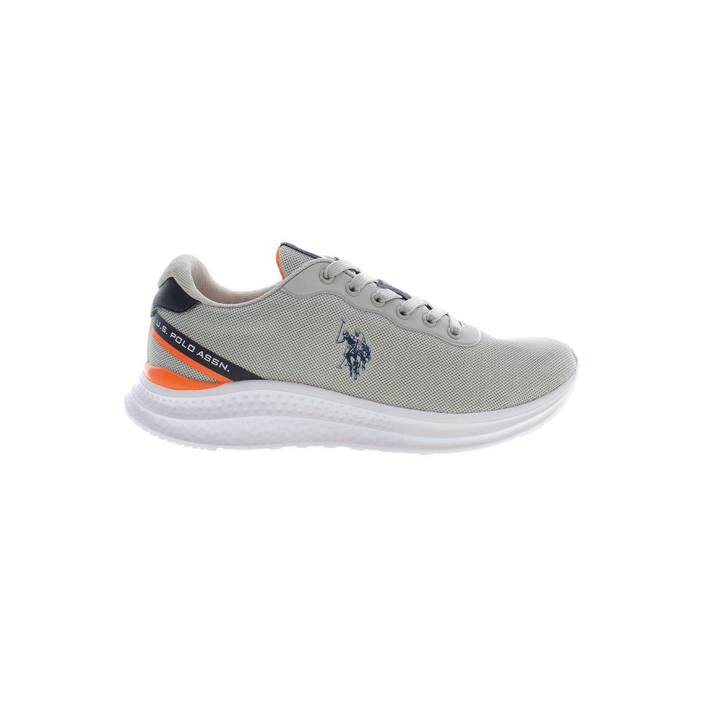 US POLO ASSN. Eleganti sneakers grigie con logo iconico