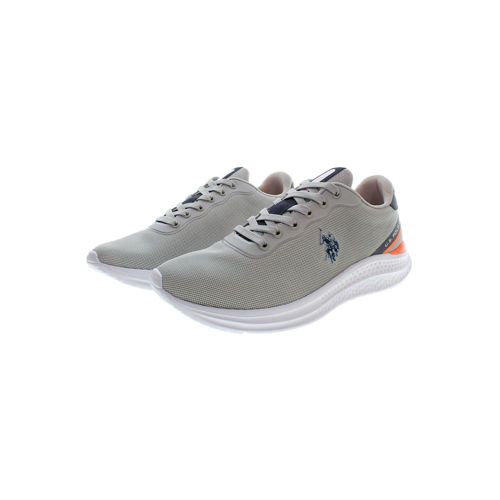 US POLO ASSN. Eleganti sneakers grigie con logo iconico