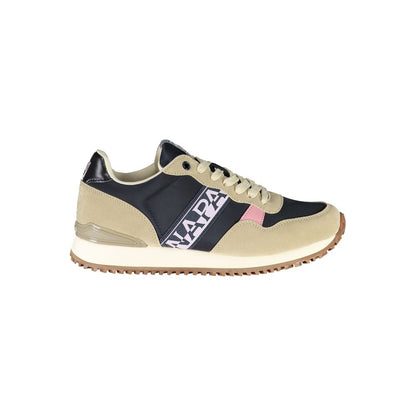 Sneakers Napapijri Stringate Beige con Dettagli a Contrasto