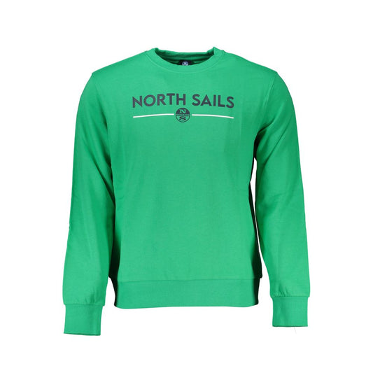 Maglione North Sails in cotone verde