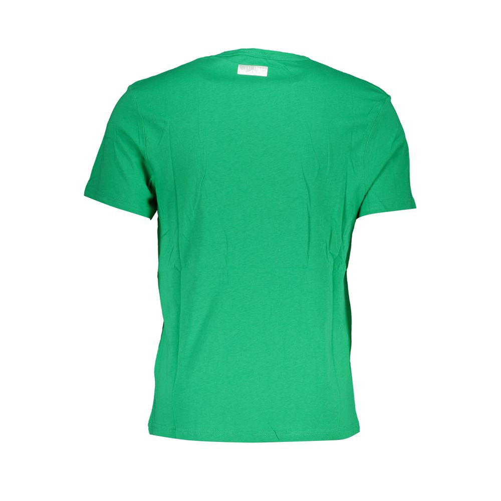 T-shirt in cotone verde Bikkembergs