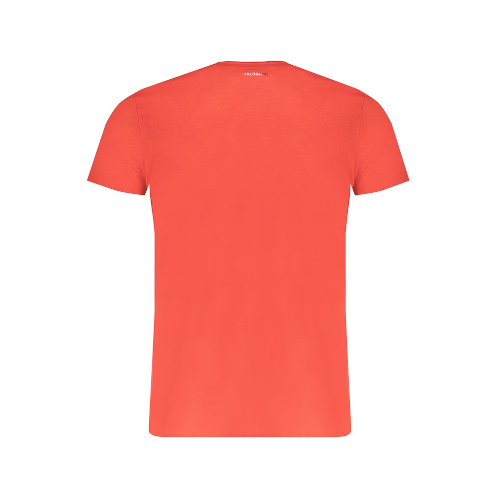 T-shirt in cotone rosso Trussardi