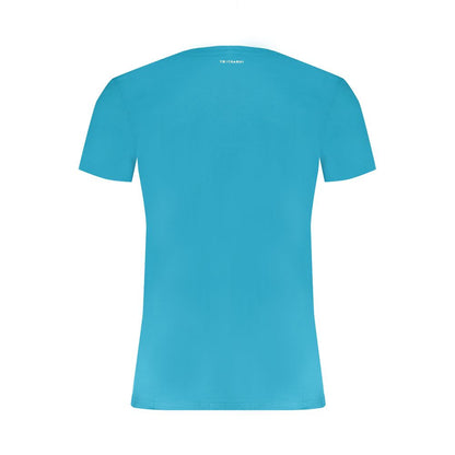 T-shirt in cotone azzurro Trussardi