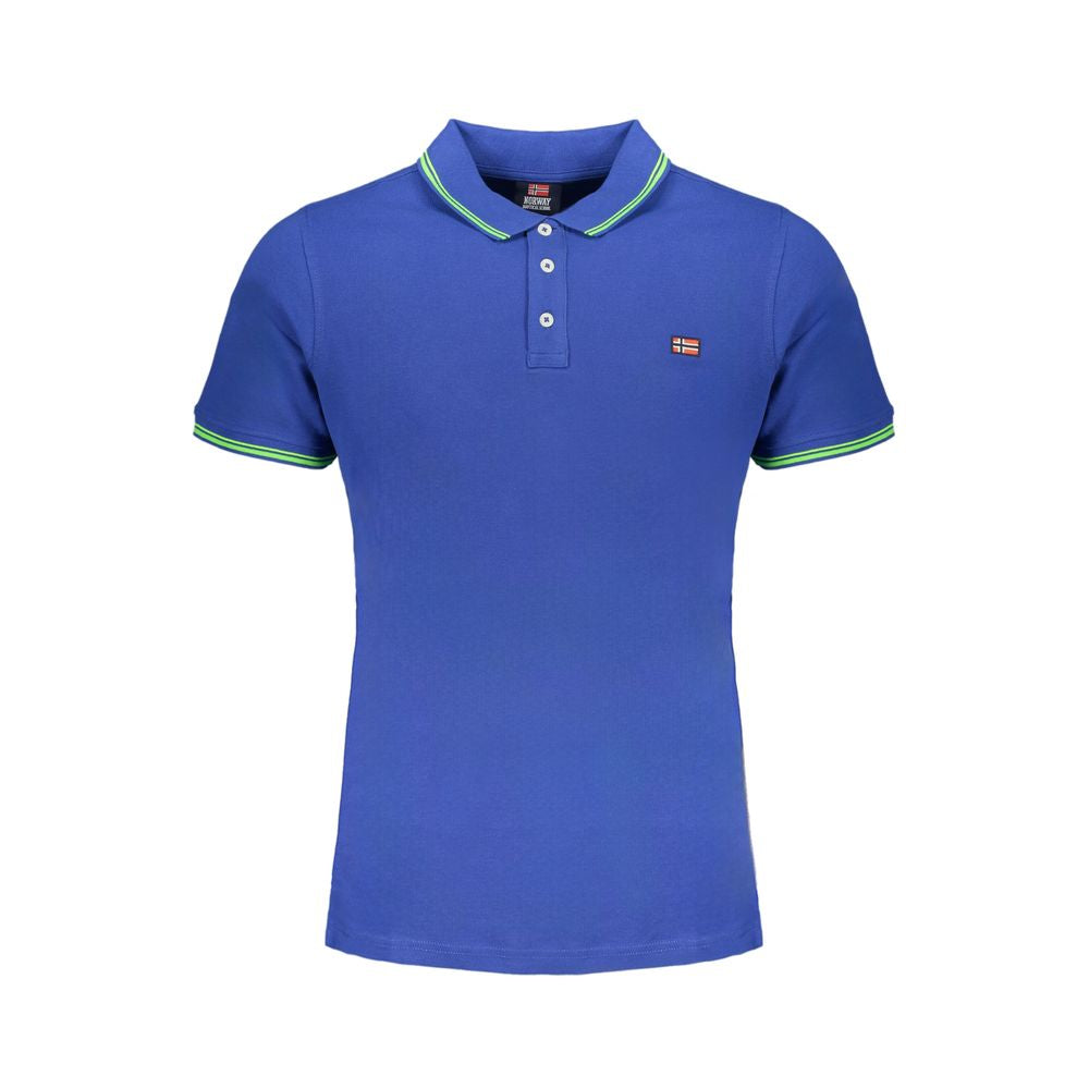 Polo in cotone blu Norvegia 1963