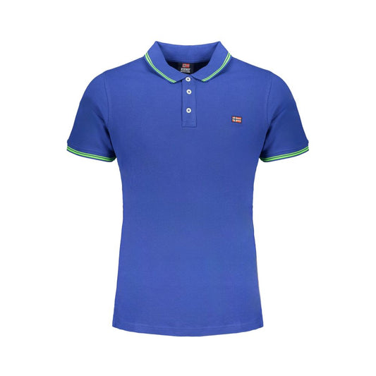 Polo in cotone blu Norvegia 1963