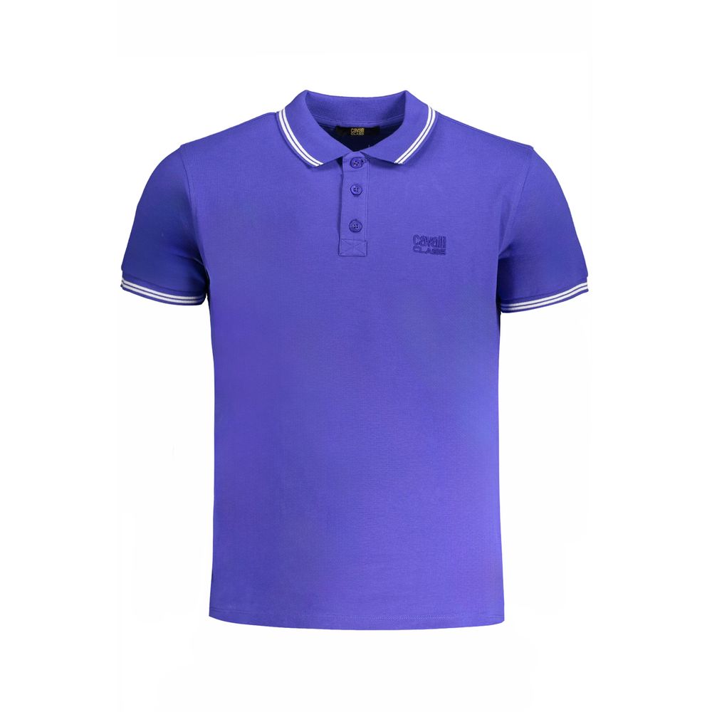 Polo Cavalli Class in cotone blu