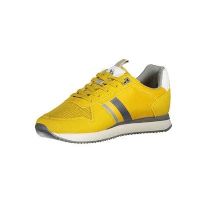 US POLO ASSN. Sneakers sportive giallo brillante con dettagli a contrasto