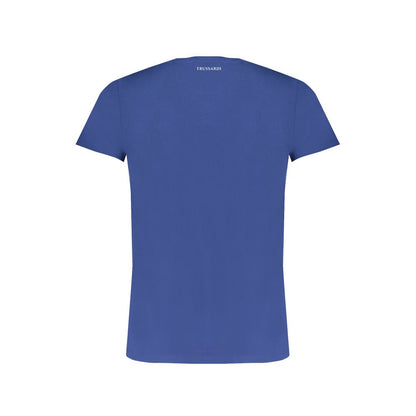 T-shirt in cotone blu Trussardi