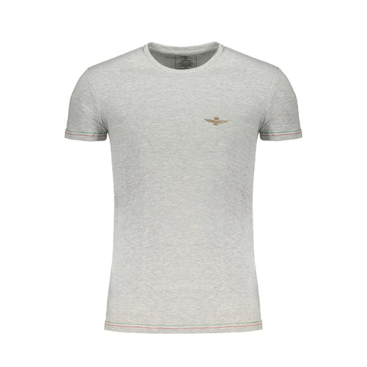 T-shirt Aeronautica Militare in cotone grigio