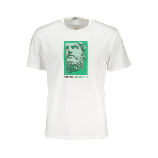 T-shirt Bikkembergs in cotone bianco