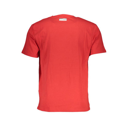 T-shirt rossa in cotone Bikkembergs