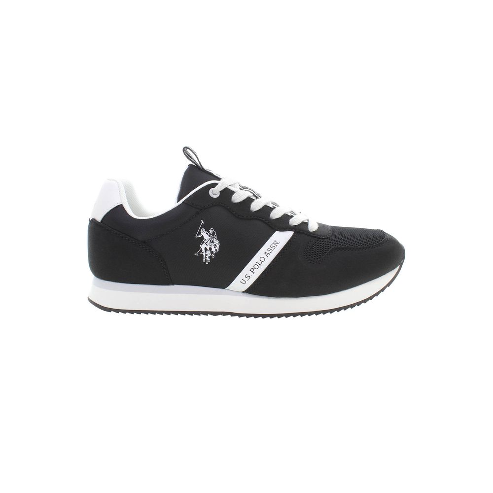 US POLO ASSN. Eleganti sneakers nere con accenti a contrasto