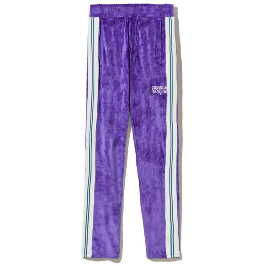 Jeans e pantaloni in poliestere viola Comme Des Fuckdown