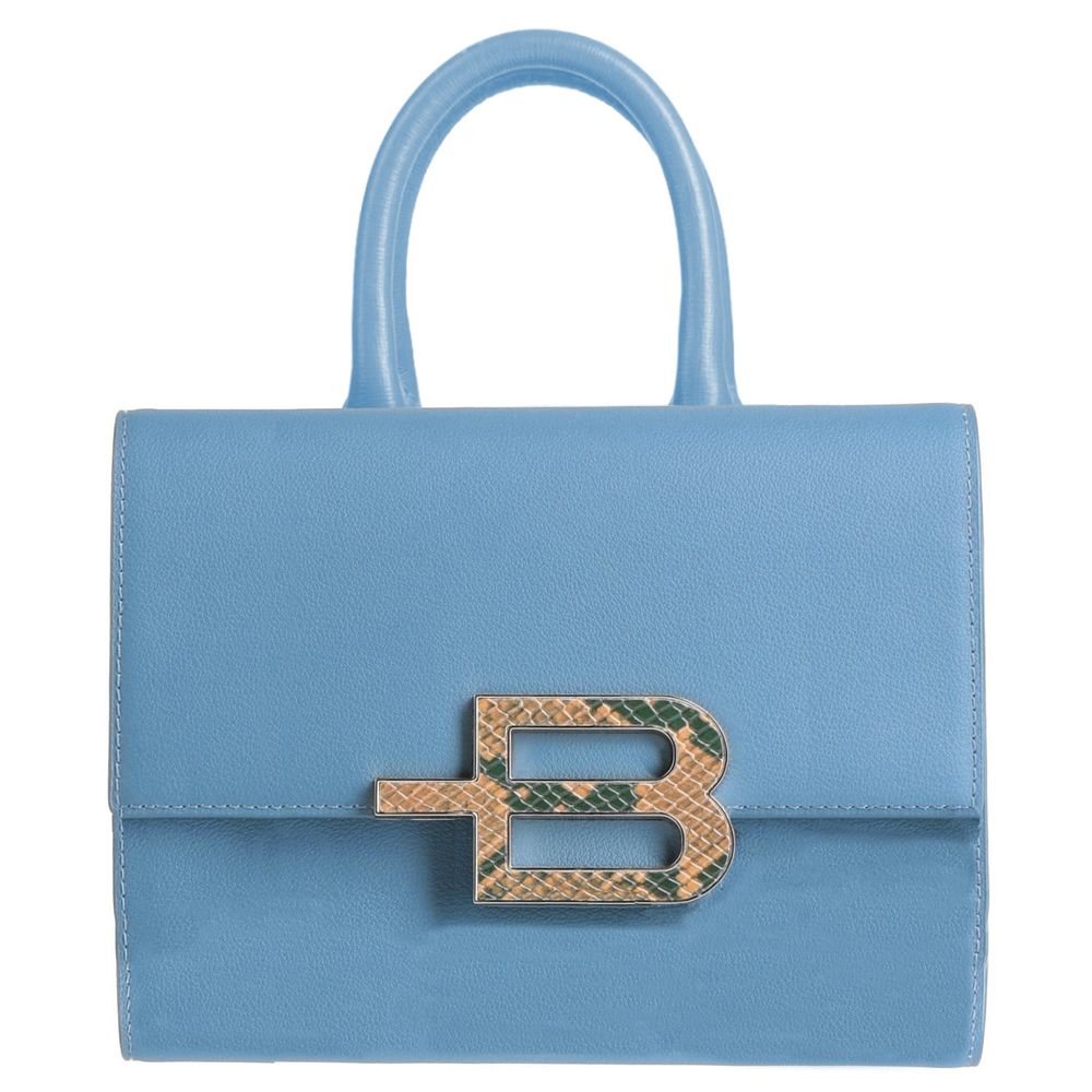 Borsa Baldinini Trend Elegante In Vitello Azzurro