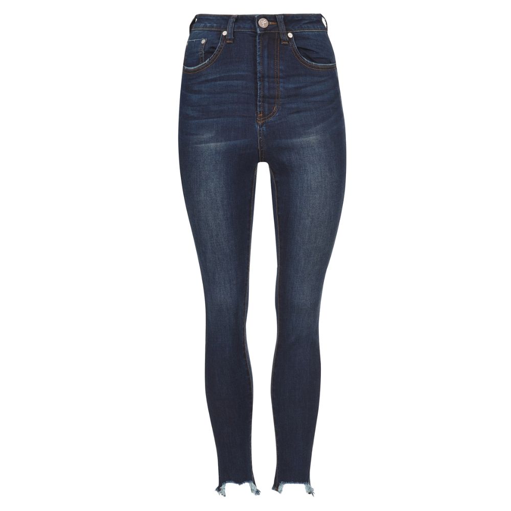 Jeans e pantaloni in cotone blu One Teaspoon