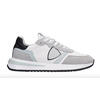 Philippe Model Chic Sneakers in tessuto bianco con accenti in pelle