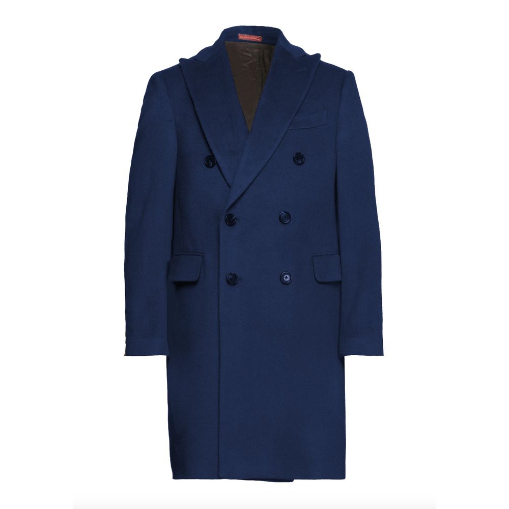 Elegante Cappotto Borgia Blu Scuro