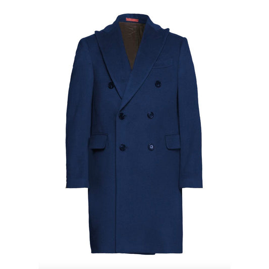 Elegante Cappotto Borgia Blu Scuro