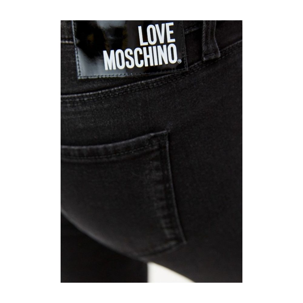 Love Moschino Jeans slim elasticizzati neri eleganti