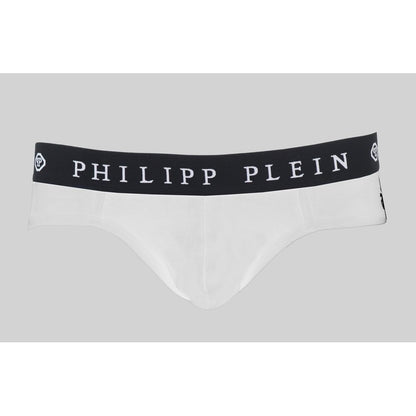 Confezione doppia da boxer bianchi rialzati Philipp Plein