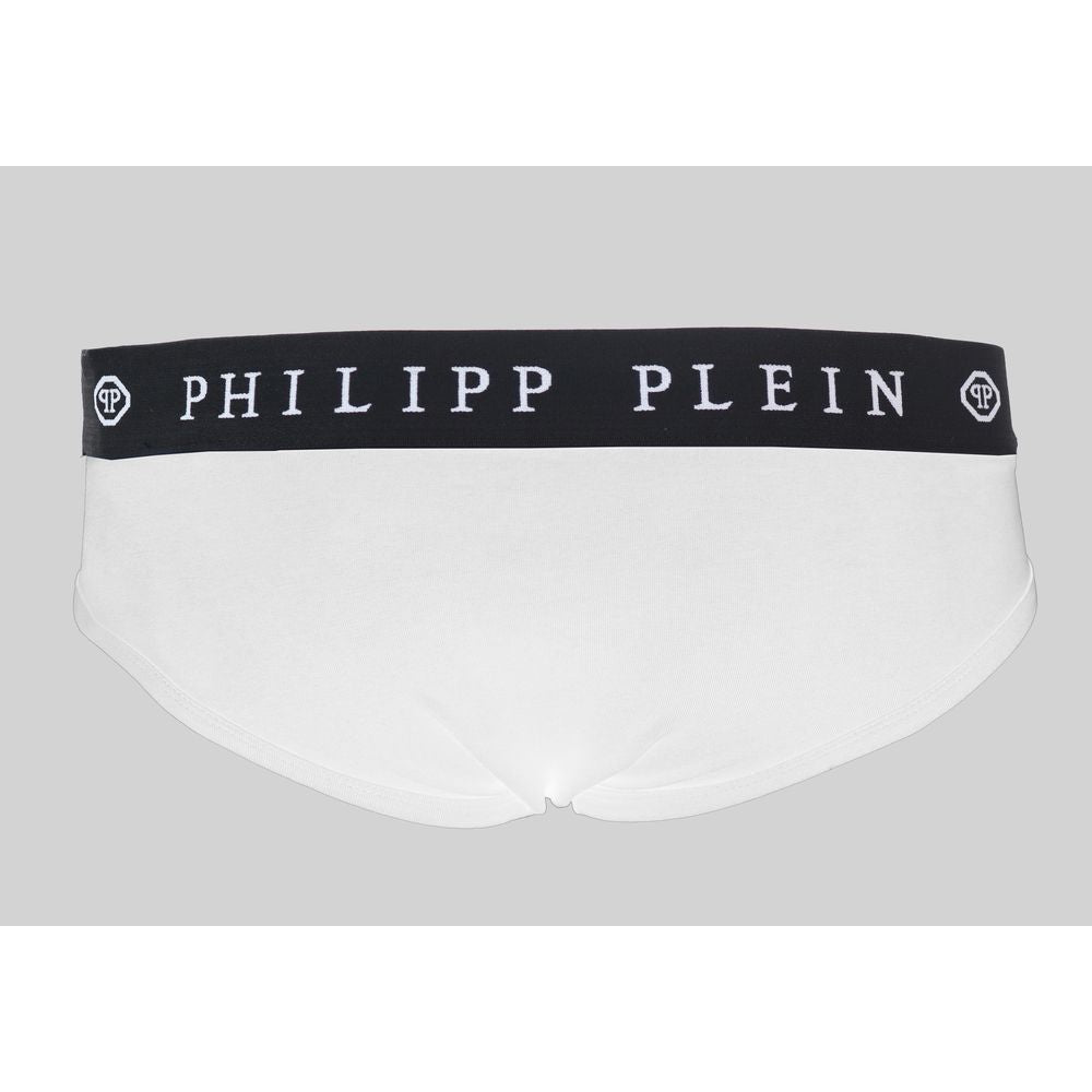 Confezione doppia da boxer bianchi rialzati Philipp Plein